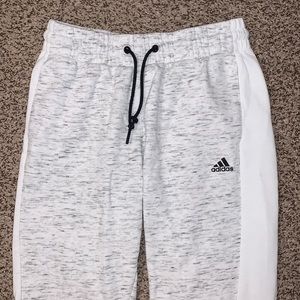 ADIDAS white sweatpants